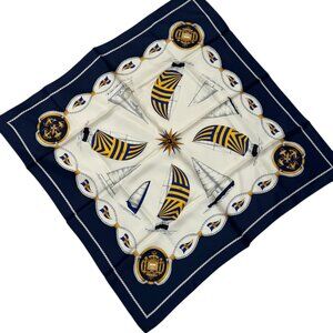 RAH RAH Collection “BOCA Juniors” Nautical Sailboat Scarf - EUC